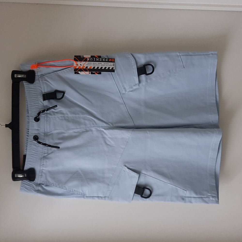NWT, RGSTR Boy's Light Blue Cargo Shorts